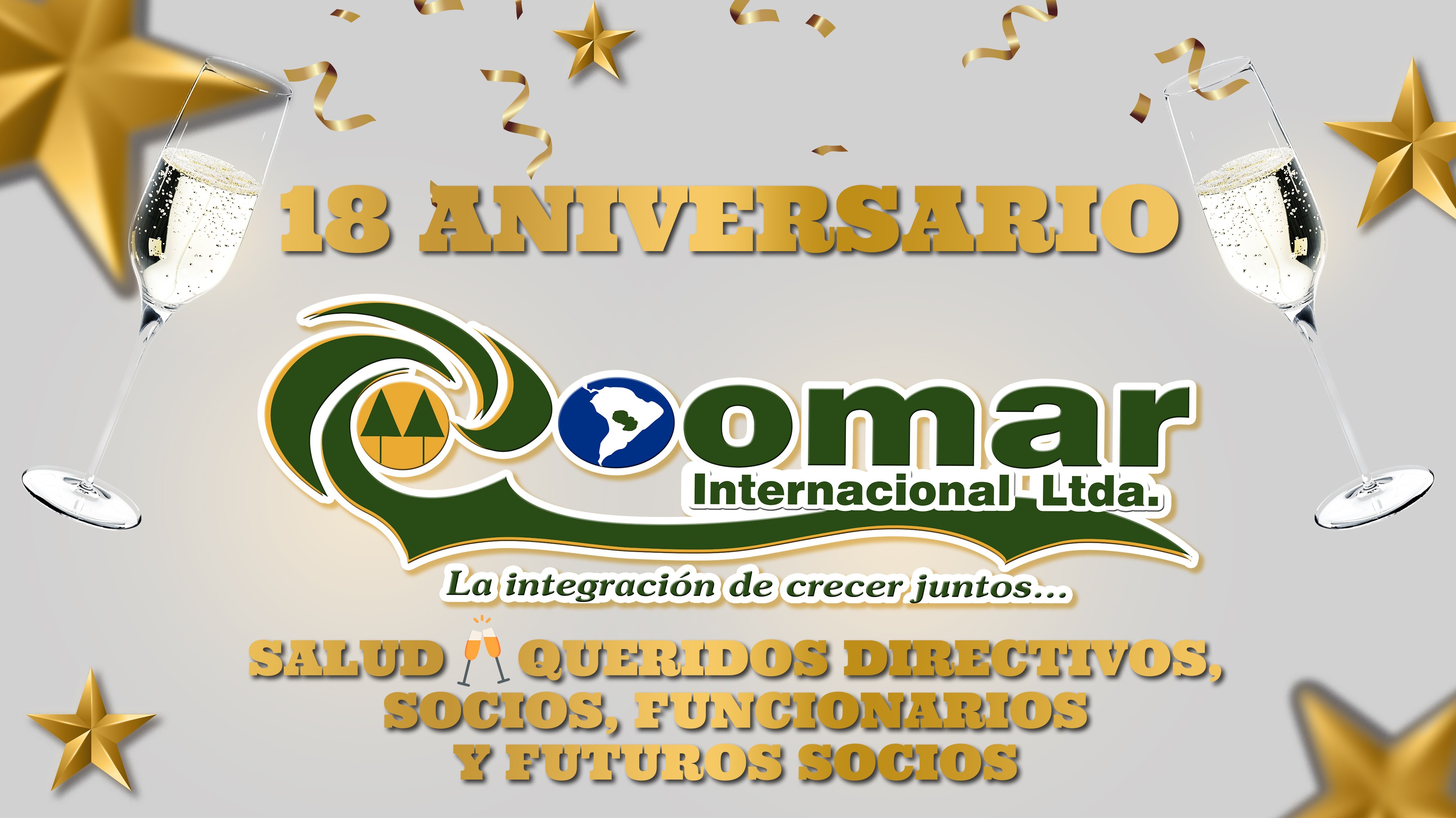 Felices de cumplir 18 años de un trabajo enfocado por el bienestar de la sociedad y las comunidades. Que multiplica buenos momentos y construye una mejor sociedad. En el que el compromiso constante de sus asociados a través de los valores y principios co
